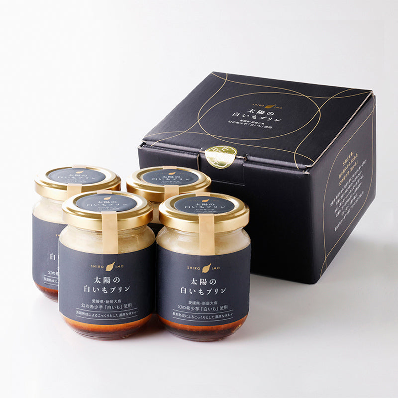太陽の白いもプリン【4個】〈七福芋本舗〉