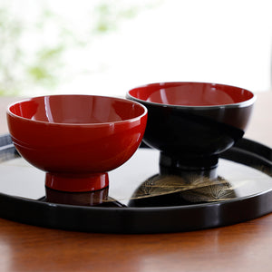 輪島塗 及台子 大藤漆器造 夫婦椀 〈大藤漆器店〉 – ハーベスト