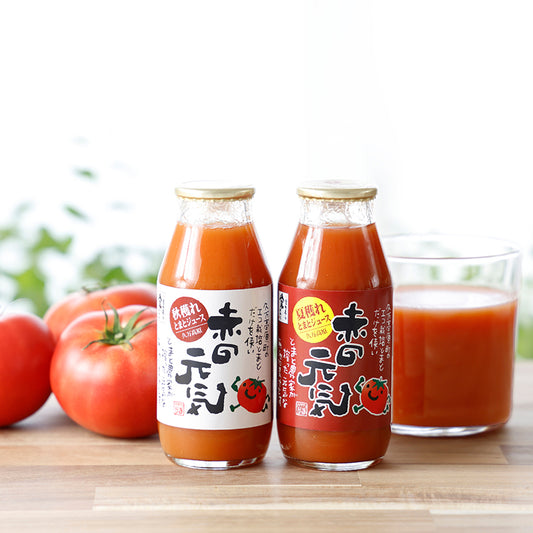 赤の元気 トマトジュースセット【12本】※ドライトマト付〈フォレストリーファーム露口〉