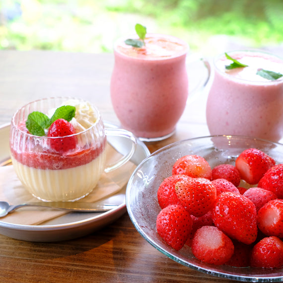 紅い雫 　冷凍いちご　デザート　【送料別】〈愛媛県西予市宇和町・frago〉-ハーベスト